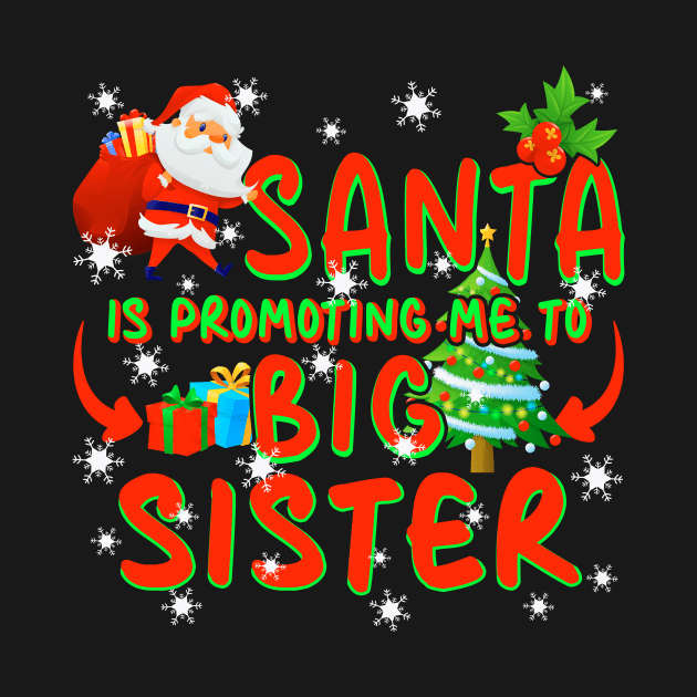 Promoted To Big Sister Christmas by Nifty T Shirts