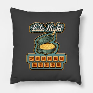 Late Night Waffle Lodge Pillow