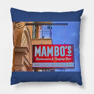 Mambo's Restaurant and Rooftop Bar Bourbon Street Pillow