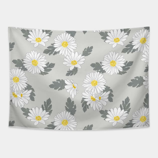 Daisy pattern, pantone color palette Tapestry by RosanneCreates