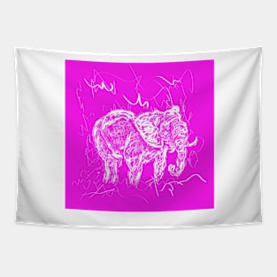 Do you see pink elephants ? Tapestry