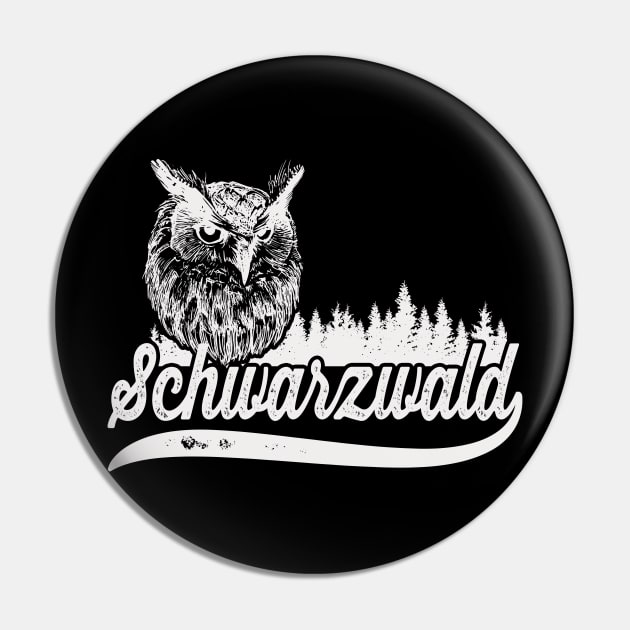 Schwarzwald Heimat mit Uhu Pin by Foxxy Merch