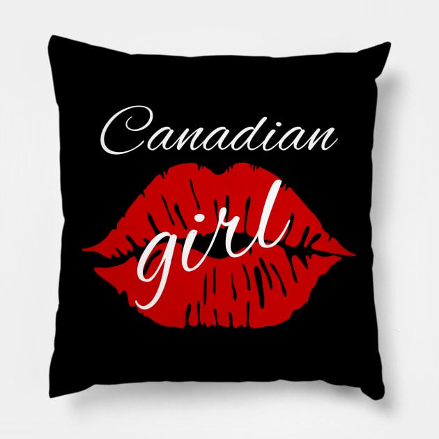 Canadian Girl Pillow by MtWoodson