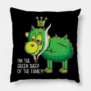 The Green Sheep Pillow