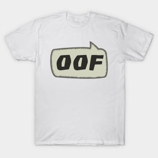 Oof Noob Game Text Bubble Meme Classic T-Shirt for Sale by justjoeythingsx