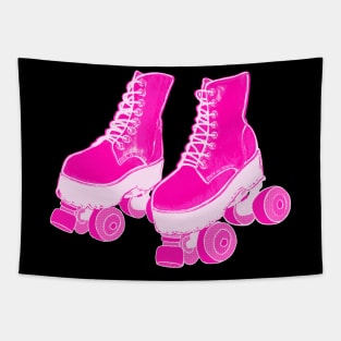 Pink Roller Skates Tapestry