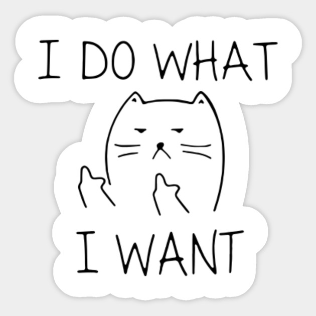I Do What I Want Cat Lover Gift For Kittens Meow Present I Do