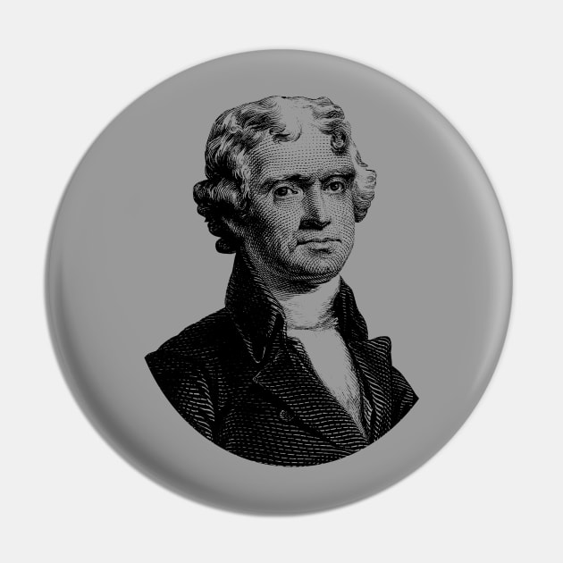 President Thomas Jefferson Pin by warishellstore