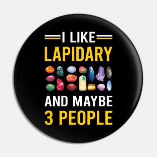 3 People Lapidary Lapidarist Pin