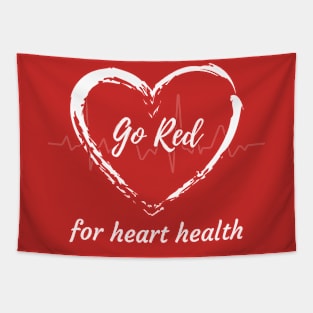 Go Red for Womens Heart Health Tapestry