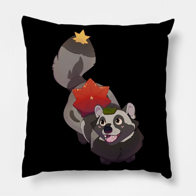 Tanuki Sit Pillow by larkspurhearts