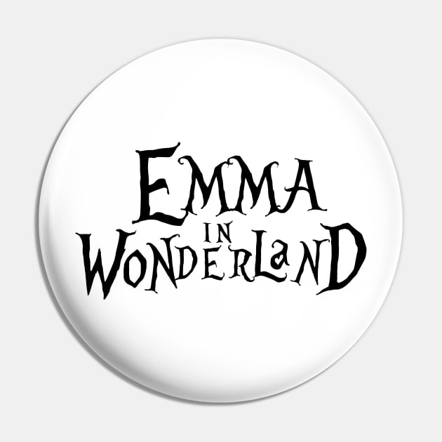 Emma in Wonderland- Personalised Pin by dankdesigns