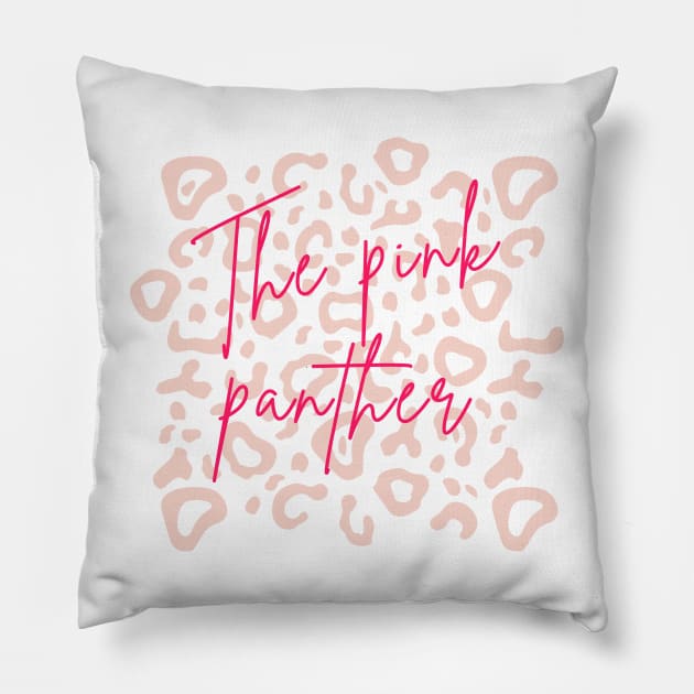 Pink Panther Pillow by BillieTofu