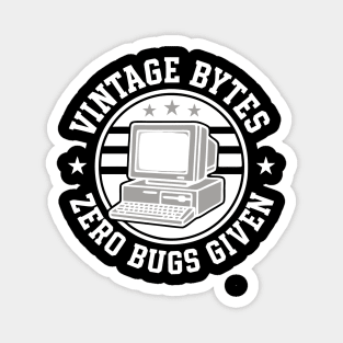 Old Computer PC Vintage Bytes Zero Bugs Given Magnet