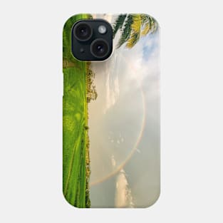 Rainbow over Ricefields, Philippines Phone Case