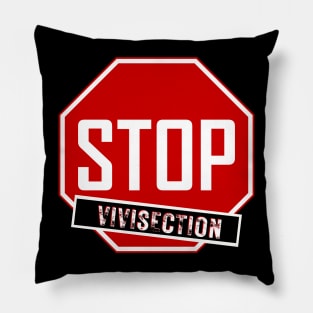 STOP Vivisection Pillow