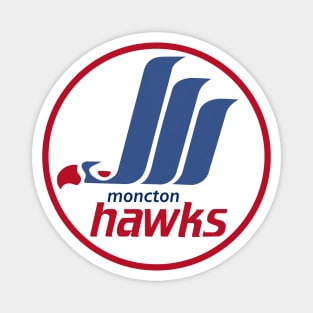 Defunct Moncton Hawks Hockey 1987 Magnet