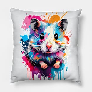 Hamster Colourful - Cute Hamster Pillow