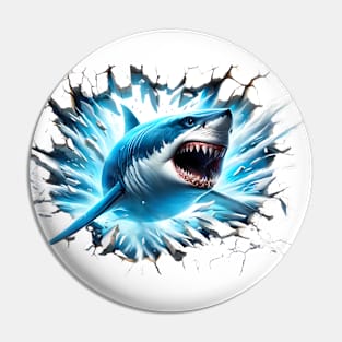 Shark Fury Pin