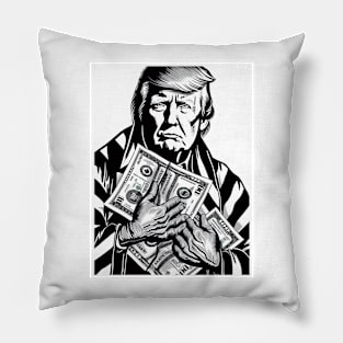 Trump and Money Pillow