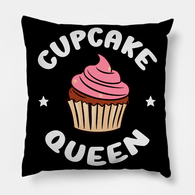 Cute Cupcake Queen | Baking Pillow by Indigo Lake