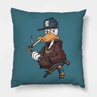 gangsta duck Pillow