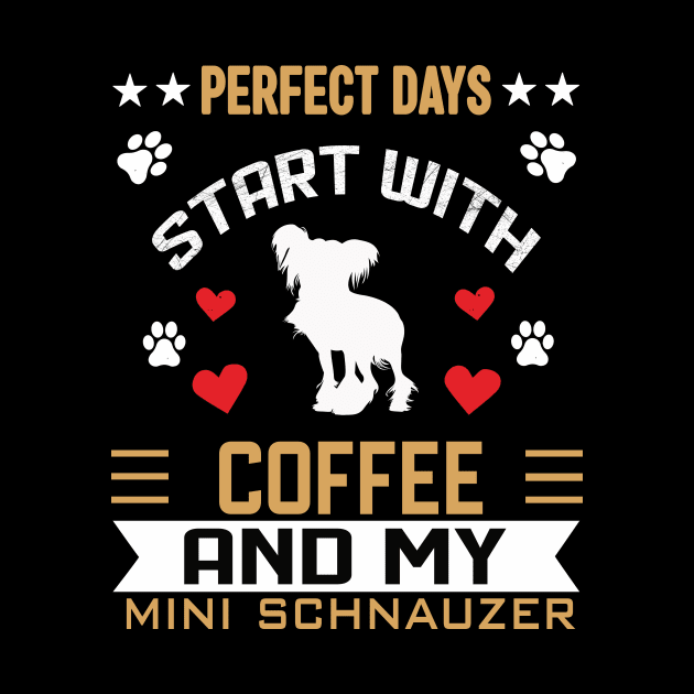 Perfect days start with coffee and my mini schnauzer by SCOTT CHIPMAND