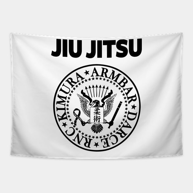 JIU JITSU - ROCK N ROLL Tapestry by Tshirt Samurai