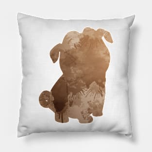 Dog Inspired Silhouette Pillow