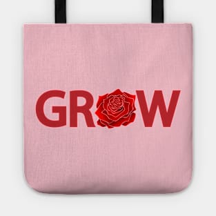 Grow artistic text design Tote