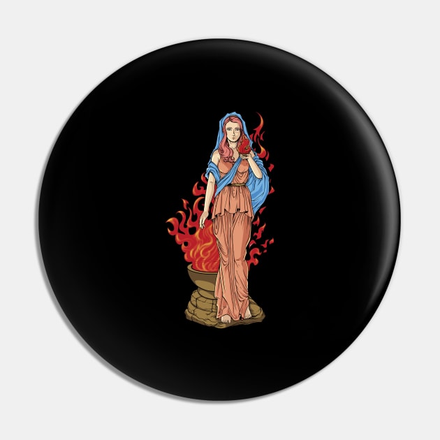 Goddess of Greek mythology - Hestia Vesta Pin by Modern Medieval Design