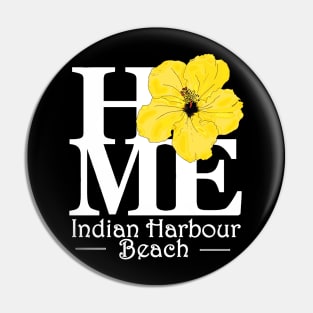 Indian Harbour Beach HOME Yellow Hibiscus Pin