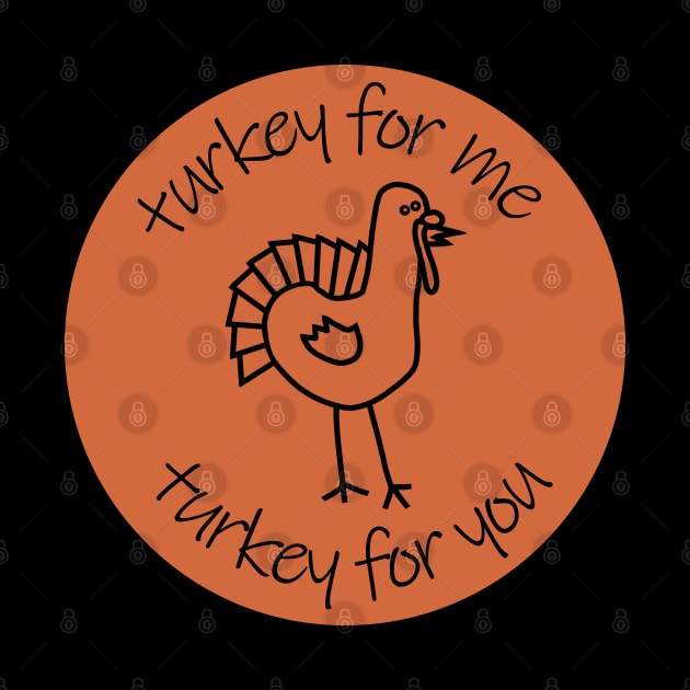 Thanksgiving Turkey for Me Turkey for You by ellenhenryart