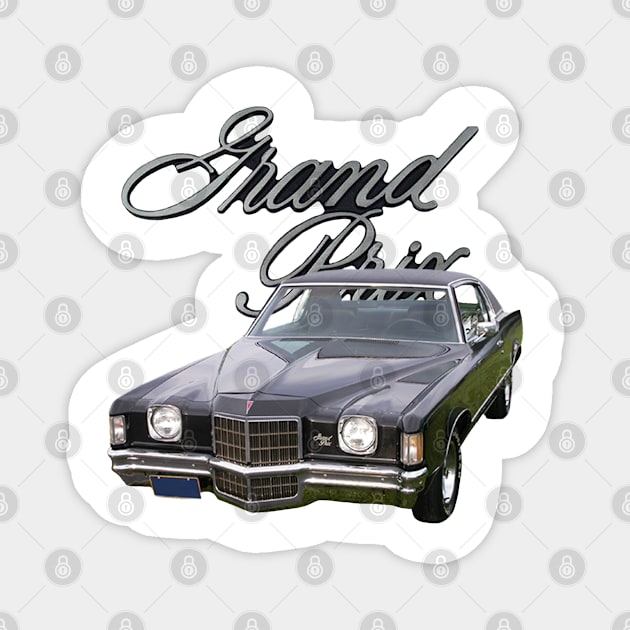 1972 Pontiac Grand Prix Magnet by Permages LLC