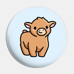 Brown Cow Pin