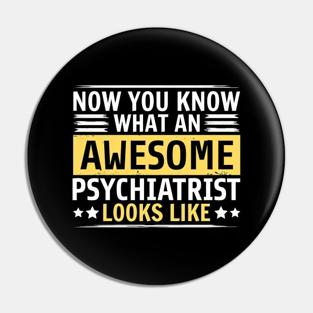 Funny Psychiatrist Pin by White Martian