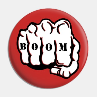 Boom Fist Tattoo Pin