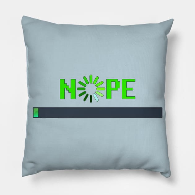 Nope Computer Loading Bar Pillow by MotoGirl