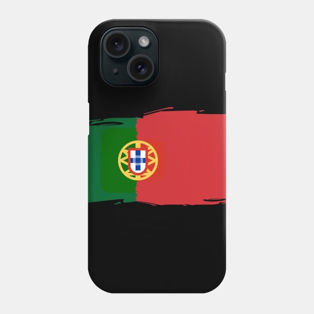 Portugal painted flag Phone Case by Luso Store