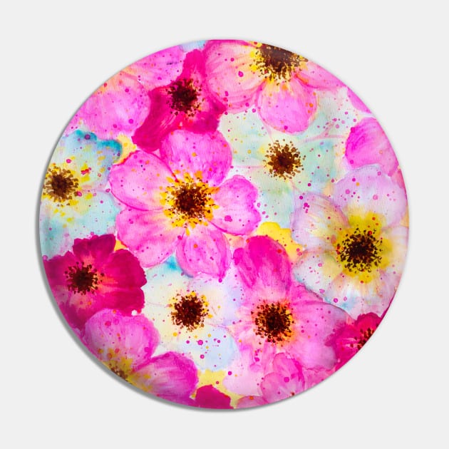 Pastel floral pattern Pin by redwitchart