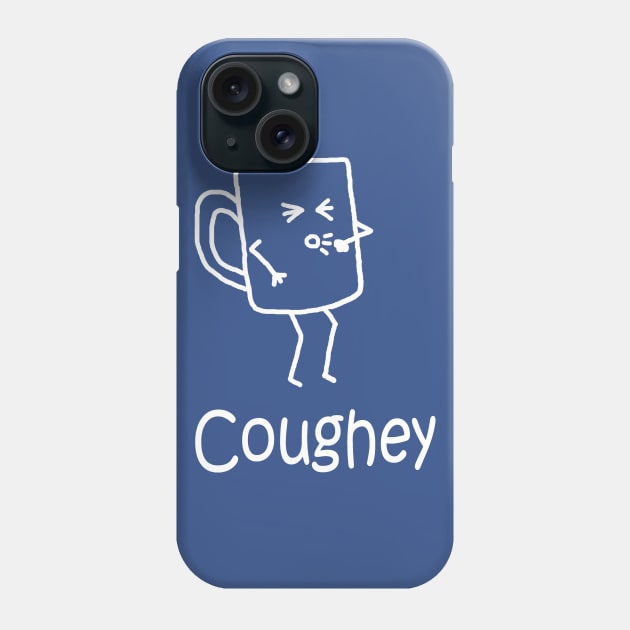 Coughey White Pocket Phone Case by PelicanAndWolf