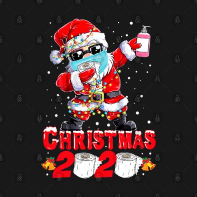 Disover Christmas 2020 Quarantine Dabbing Santa Family Matching - Christmas Quarantine 2020 - T-Shirt