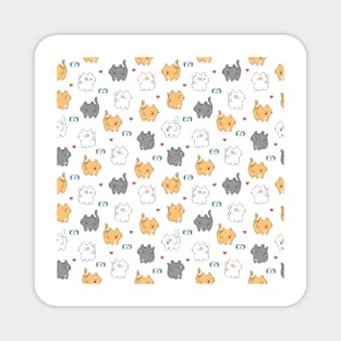 Cat pattern Magnet