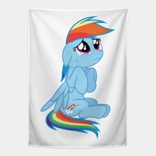 Crying Rainbow Dash Tapestry