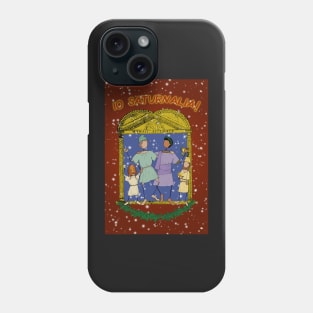 Happy Saturnalia! (RED background) Greek Myth Comix Phone Case