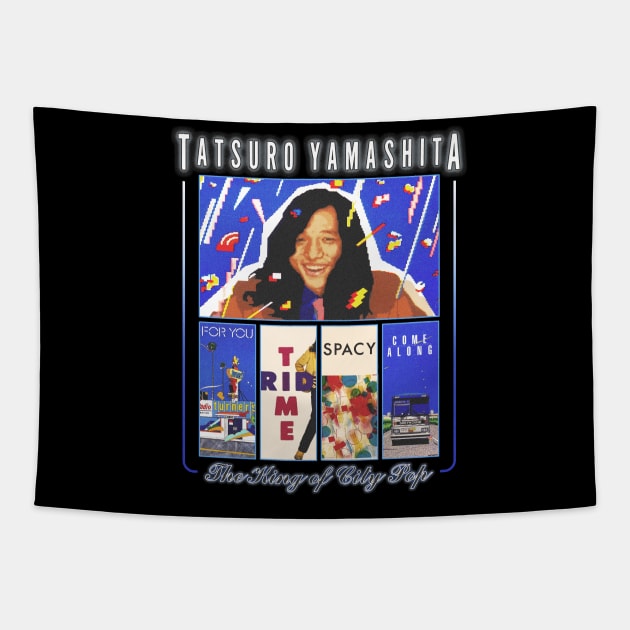 Tatsuro Yamashita / King of City Pop Fanart Design Tapestry by snowblood