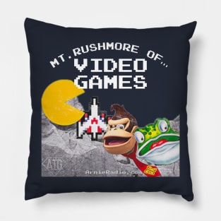 Mt Rushmore of Arcade Games Pillow