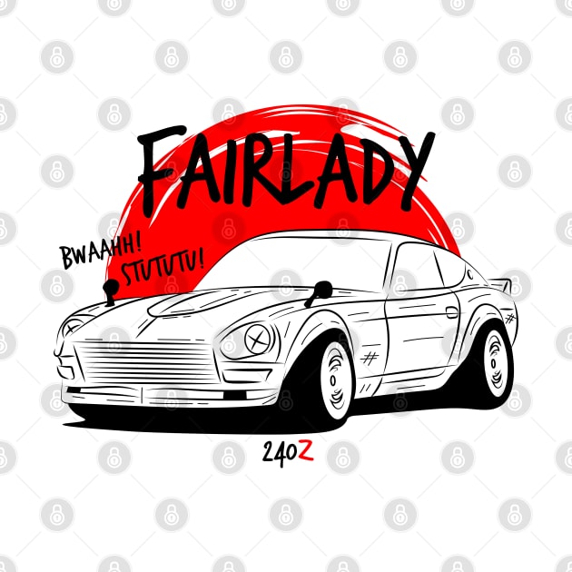 Fairlady 240z Draw by GoldenTuners