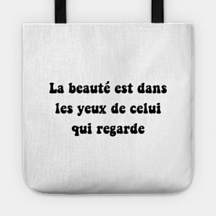 La beauté est dans l'oeil de celui qui regarde Holy Motors Quotes Movie Cinema 70s aesthetic Tote