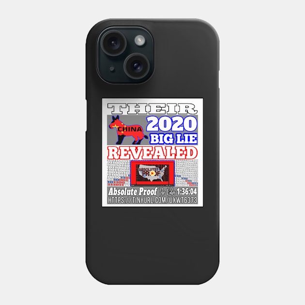 Trump 2020 Big Lie Revealed | Design That Commemorates the November 3rd Movement Phone Case by KathyNoNoise